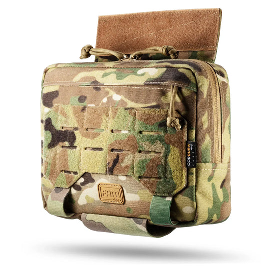 FamTac Chest Pouch ELITE v2 – Multicam | Ballistic-Ready, Velcro Mount - Blender Tactical