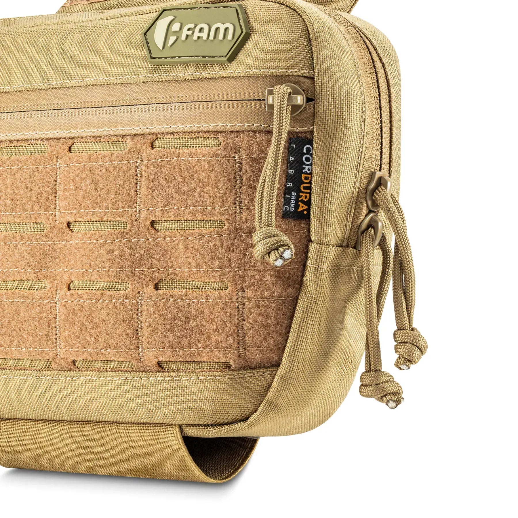 FamTac M7 Tactical Chest Pouch – Coyote | Velcro Mounted - Blender Tactical