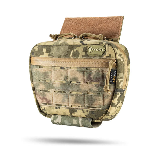 FamTac M7 Tactical Chest Pouch – Ukrainian Pixel | Velcro Mounted - Blender Tactical