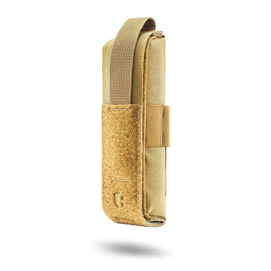 Famtac Tourniquet Pouch Gen-2 – Coyote (Closed) - Blender Tactical