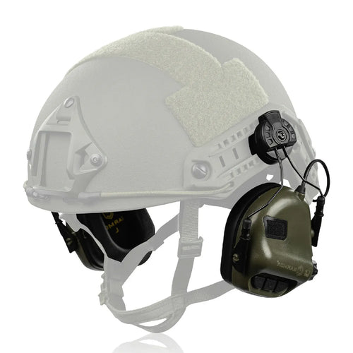 Earmor M31H Tactical Helmet-Mounted Hearing Protector – Foliage Green - Blender Tactical