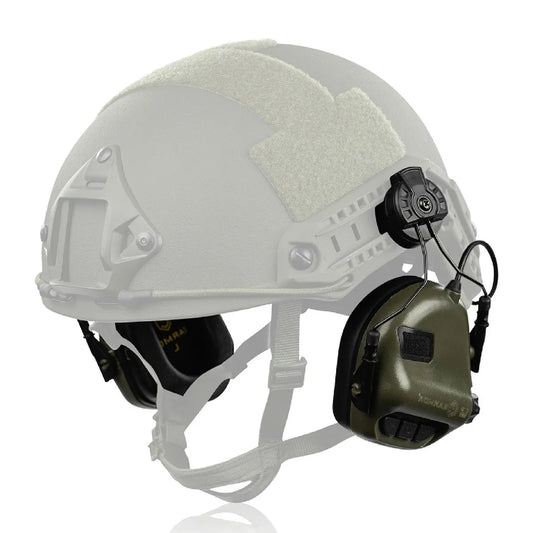 Earmor M31H Tactical Helmet-Mounted Hearing Protector – Foliage Green - Blender Tactical