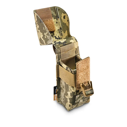 FamTac Double Mag Pouch – Ukrainian Pixel | Covered AK/AR MOLLE - Blender Tactical